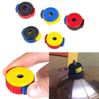 5gab Plastmasas Ātri Uzstādīt Zvārgulis Mate Riekstu Pogas, lai Bungu Komplekts 8mm sajauc krāsas