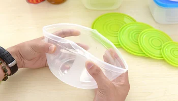 5gab/Set Daudzfunkciju Pārredzamu Noslēgtā Crisper Uzstādīt Plastmasas Moistureproof Laukumā Pārtikas Uzglabāšanas Kārba Virtuves Konteineri GYH