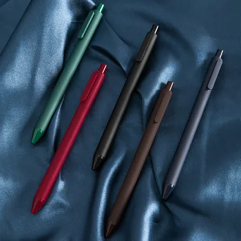 5gab/set Vintage Retro Gēla Pildspalvu Komplekts 0.5 mm Office Studentu Krāsu Nospiests liekami paraksts pildspalvu studentu pildspalvu Skolas Piederumi