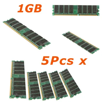 5gab X 1GB DDR PC3200 400MHz Non-ECC Zema Blīvuma Desktop PC DIMM Atmiņas 184 Tapas, CPU, GPU APU Non-ECC PC3200