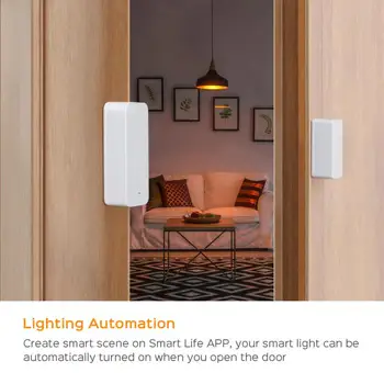 5gab zigbee durvju sensors tuya wifi durvju logu sensors detektoru smart home Security app Signalizāciju, uzraudzīt saderīgu alexa, google home