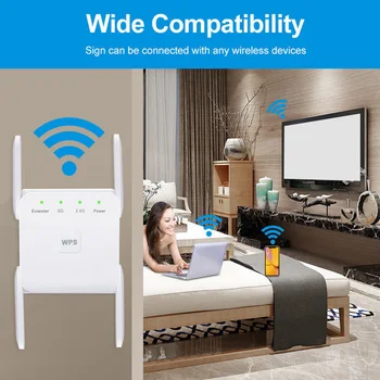 5GHz Bezvadu WiFi Repeater Wifi Extender 1200Mbps Wi-Fi Signāla Pastiprinātājs lielos attālumos Wi fi Signāla Pastiprinātājs 2.4 G Wifi Repiter