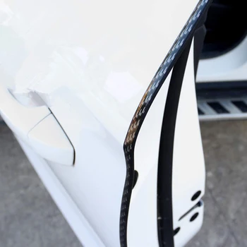 5M Universālā PVC Automašīnu Durvju Malas Durvju Līstes Aizsargs U-Formas Apdari Oglekļa Šķiedras Zīmogs Aizsargs Strēmeles Piederumi