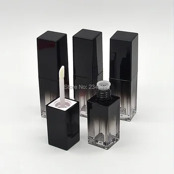 5ML Lipgloss Caurules Tukšs Laukums Black Pakāpeniski Mainīt krāsu, Lūpu Glazūru Caurules Kosmētikas Iepakojuma Lūpu Spīdums Konteineru 20 Gabali