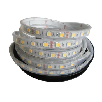 5mX Veicināšanu augstas kvalitātes 5050SMD LED lentes krāsu temperatūra regulējama dubultā krāsu CW + WW 60LED/m led lentes bezmaksas piegāde