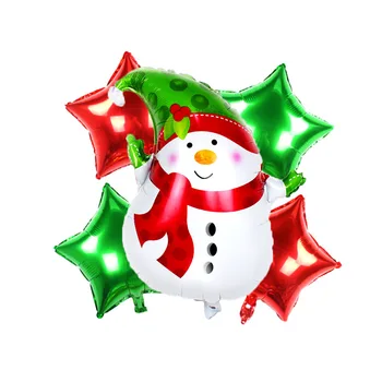 5pc/set Ziemassvētku Balonus Uzstādīt Karikatūra Ziemassvētku Sniegavīrs ELF konfektes Bumbiņas Bērnu Rotaļlietu Ziemassvētki Jaunais Gads Puse, Apdare, Mājas Piederumi