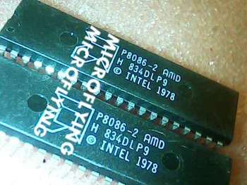 5pcsP8086-2 CPU 8086 8-Bitu VINTAGE IC New Old Stock 40-Pin DIP-40 i8086 Mikroprocesoru P8086 Integrālās Shēmas Mikroprocesoru