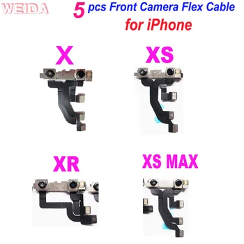 5Plus Priekšējā Kamera Flex Kabelis priekš iPhone X XS XR XS MAX 11 Pro Max 7 Plus 8, Plus X SE Priekšējā Saskaras Kameru Gaismas Promixity Sensors