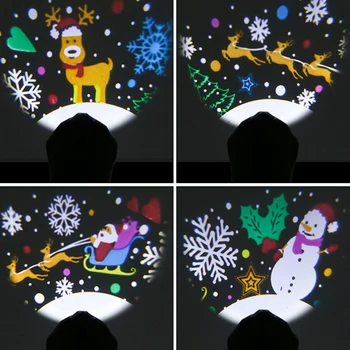 5W 3D Ziemassvētku LED Projektoru Lampas Iekštelpu Āra Animācija Svētku Skatuves Gaismas Ceļš Prožektoru gaismā Ziemassvētku Puse KTV Bāri
