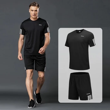 5XL vīriešu sporta SPORTA sporta T-krekls īsām piedurknēm futbols basketbols teniss ātri žāvēšanas fitnesa sporta Darbojas drēbes