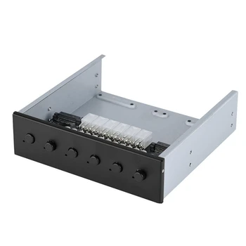 6 Kanālu SATA HDD Cietais Disks, Barošanas Slēdzis Kontrolieris Selektora Datoru