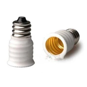 6-Pack E12, lai E14 Balta Spuldze Converter LED Gaismas Turētājs Lampas Adapteri Rozetes Mainītājs Augstas Kvalitātes