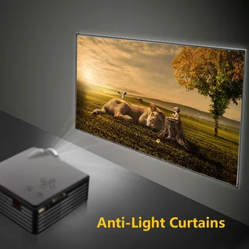 60/130 Collu HD Projektors, Ekrāns, Kino Spēles Video 16：9 Anti-Light Audums Mājas Biroja Āra Pārnēsājams Projekcijas Ekrāns