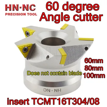 60 mm 80 mm 100 mm CNC 60 grādu Leņķī frēzēšanas disku. ielikt TCMT16T304/08 kuteris disku nesatur asmens Bezmaksas piegāde