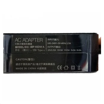 65W Tipa C Tālrunis Klēpjdators Lādētāju, Barošanas USB-C AC Adapteris Universālais 20V 3.25 A MacBook, ACER, HP utt
