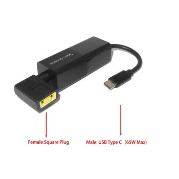 65W USB C Converter USB Type C Male Plug Savienotājs 5.5*2.1 4.0*1.7 7.4*5.0 4.5*3.0 mm Sieviešu Ligzda Strāvas Adapteris portatīvie datori
