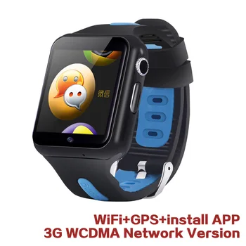 696 Kinder Tracker 3G WCDMA Kids Smart Watch Phone Wifi GPS LBS izsekošanas Bērniem Smartwatch v5W/V7W Sim TF kartes Atrašanās vieta Tālruni