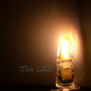 6pcs/daudz Karstā Aptumšojami G4 Lampas LED 12V AC/DC COB Gaismas 3W Augstas Kvalitātes LED G4 COB Lampas, Spuldzes Lampas Lustras Aizvietot Halogēna