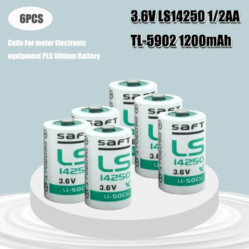 6pcs Jaunu 3.6 V LS14250 Li-SOCl2 1/2 AA 1200mAh Baterijas Saft LS-14250 Sonnenschein SL-350/S SL-750/S ER3S-TC ER3S