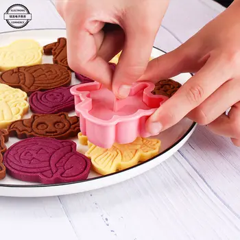 6pcs/komplekts Happy Halloween Cookie Cutter 3D Multiplikācijas filmu Cepot Kūka Dekorēšanas Instrumentiem Cepšanas Piederumi Virtuves Rīki Partijas Apdare