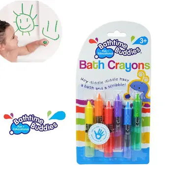 6Pcs/Set Baby Vannas Rotaļlietas, Bērnu Vannas, krāsu zīmuļi Toddler Mazgājams Bathtime Drošības Jautri Spēlēt Izglītojošas Rotaļlietas Bērniem