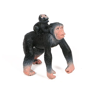 6pcs Šimpanze Pērtiķu Meža dzīvnieku, Savvaļas Zoo modeļus mini Darbības Figūras Miniatūras Izglītības Mazulis Rotaļlietas