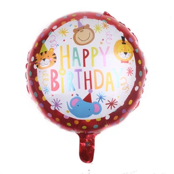 6pcsFfiesta Dzīvnieku Puse laimes Dzimšanas dienā, Folija gaisa Balons, Apdares Cirka Trupa Lauva Bērniem, Rotaļlietas, Bērnu Dušas, kas tiek piepūsti ar hēliju Ballon