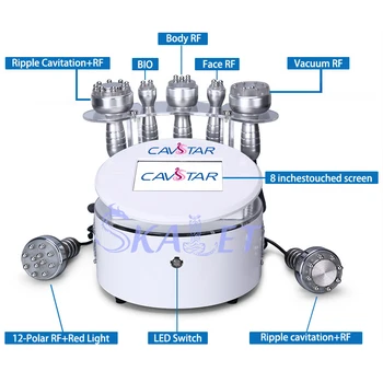 7 1 Cavitation Vakuuma BIO Radiofrekvenču Ādas Atjaunošanos Slimming Body Sculpting Mašīna