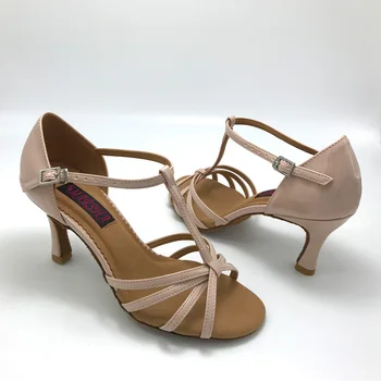 7,5 cm papēdi Eleganti latīņamerikas Deju Kurpes sievietēm Salsas kurpes pratice apavi ērti latīņu kurpes MS6256LPP zema papēža pieejams