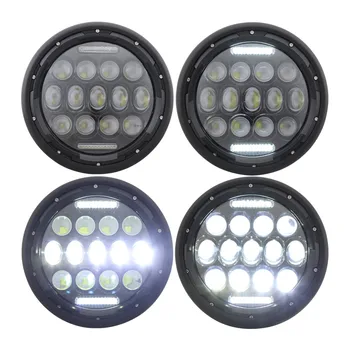7.5 Collas Motociklu Kārta LED Projektors, Lukturu W/ Ārpus Korpusa Apvalks, Lai Harley Honda Cafe Racer Bobber Universal