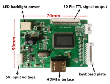 7 collu Augstas izšķirtspējas Ekrāns LCD TFT Monitors ar Tālvadības pulti Vadītāja Valdes HDMI Android Apelsīnu Aveņu Pi 2 3