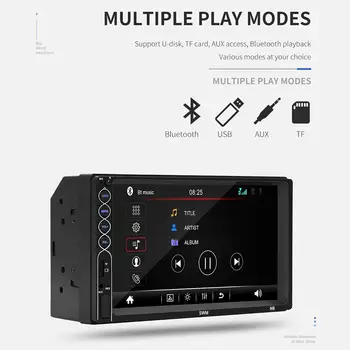 7 Collu Auto Radio MP5 Stereo skārienekrānu, Spēlētājs 2 Din Auto Radio Stereo Atbalstu Spogulis Saites Atpakaļskata Kamera IOS/ Android Tālrunis