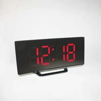 7 Collu Digitālais Modinātājs Izliektas Aptumšojami Led Elektronisko Digitālo Desktop Pulkstenis Bērniem Guļamistaba Lielu Skaitu Galda Pulkstenis