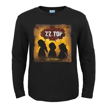 7 dizainu Amerikāņu rokgrupa Vintage ZZ Top Punk šūpuļzirgs vīriešiem, sievietēm pilnīga garām piedurknēm krekls heavy metal black tee fitnesa