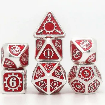 7 Gabalus Polyhedral Kauliņu Komplekts D4 D6 D8 D10 D12 D20 Kauliņu, Pathfinder DND RPG, MTG Galda Spēļu Kauliņu