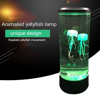 7 Krāsu Mainās LED Medūzas Lampas Akvāriju Gultas Nakts Gaisma Dekoratīvās Romantisku Atmosfēru USB Uzlādes Radošo Dāvanu