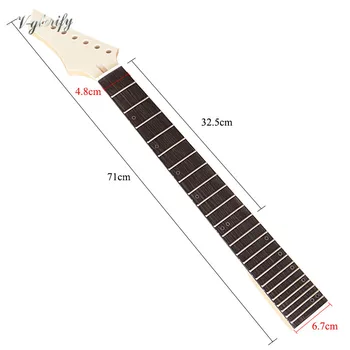 7 stīgu ģitāra kakla ar vidēju līnijas 24F frets