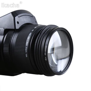 77mm Makro tuvplāna Objektīvs tuvplānā +1 +2 +4 +10 Objektīva Filtra Canon Nikon Pentax Sony DSLR Kameras Foto Piederumi