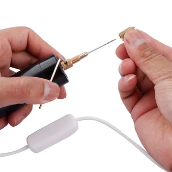 7W Mini Portatīvo Micro USB Elektriskā Slīpmašīna Koka, Plastmasas, Metāla, Rokas Urbi Instrumentu Komplekts no Nerūsējoša Tērauda Sakausējuma X70210 Piederumi