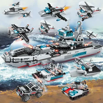 8 1 Kara Kuģi Celtniecības Bloki Okeāna Cruiser Modelis Ķieģeļu Pilsētas Battleship Radošo Kvartālu Rotaļlietas Bērniem Ziemassvētku Dāvanu