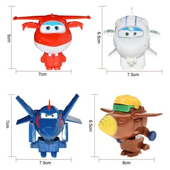 8 gab./komplekts Mini Super Spārniem Maināms Lidmašīnas Robots Darbības Rādītāji Rotaļlietas Bērniem Dāvanu Darbības Rādītāji Super Ārējie