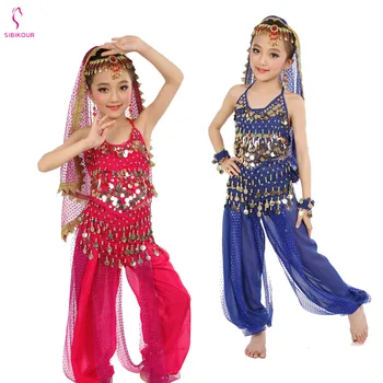 8 Krāsas Bērniem Vēdera Deju Tērpi Uzstādīt Austrumu Deju Tērpu Meitene Ēģipte Ēģiptes Sports Indijas Vēdera Dejas Apģērbu Indijā
