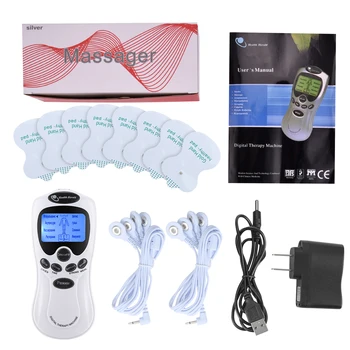 8 Režīmi DESMITIEM Elektriskā Terapija Massager Backlight LCD Displejs Muskuļu Stimulācija Apstrādes Ierīces Dual Channel Sāpes Atvieglojums