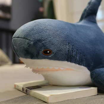 80/100CMSoft Haizivs Plīša Rotaļlieta Pildījumu Haizivs Rotaļu Spilventiņš Bērniem Dzimšanas dienas Dāvanu vai Veikala Mājas Apdare