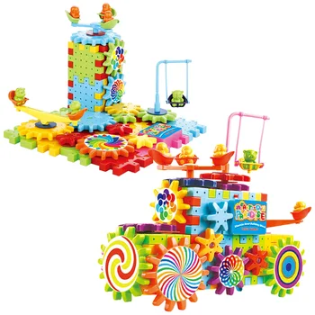 81 gab DIY Elektriskais Pārnesums Jigsaw 3D Bērniem Puzzle Box Radošās Rotaļlietas Bērniem Izglītojošas Spēles Mācību Rotaļlietas dienas Aprūpes Dāvanu