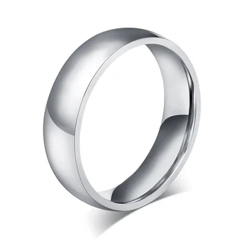 8mm tērauda vīriešu gredzens titāna rotaslietas kāzu gredzenu sievietēm un vīriešiem