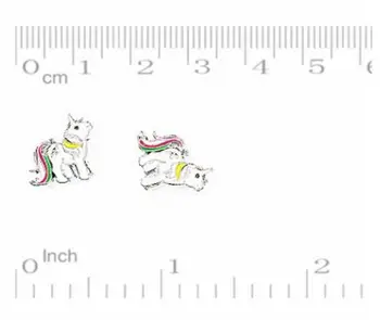 8MM Unicorn Slaidu Piekariņi 50GAB/daudz DIY Piederumi der 8mm Ādas Aproce Aproce Keychains Modes Jewelrys