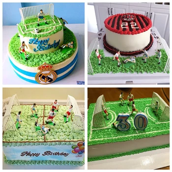 8pcs Futbola Spēle Cake Topper Dzimšanas dienas Kūka Bērniem, Lelle, Rotaļlieta, Mājas Dekoru Futbola Cepšanas Kūku Puses Piegādes kūka dekorēšanas instrumentiem