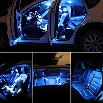 8pcs LED Spuldzes Ice Blue White T10 194 168 salona Apgaismojuma numura zīme Lampas Nissan Juke 2011 2012 2013