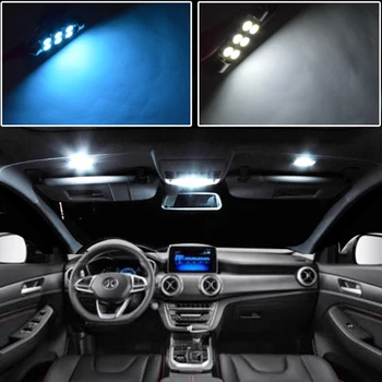8pcs LED Spuldzes Ice Blue White T10 194 168 salona Apgaismojuma numura zīme Lampas Nissan Juke 2011 2012 2013
